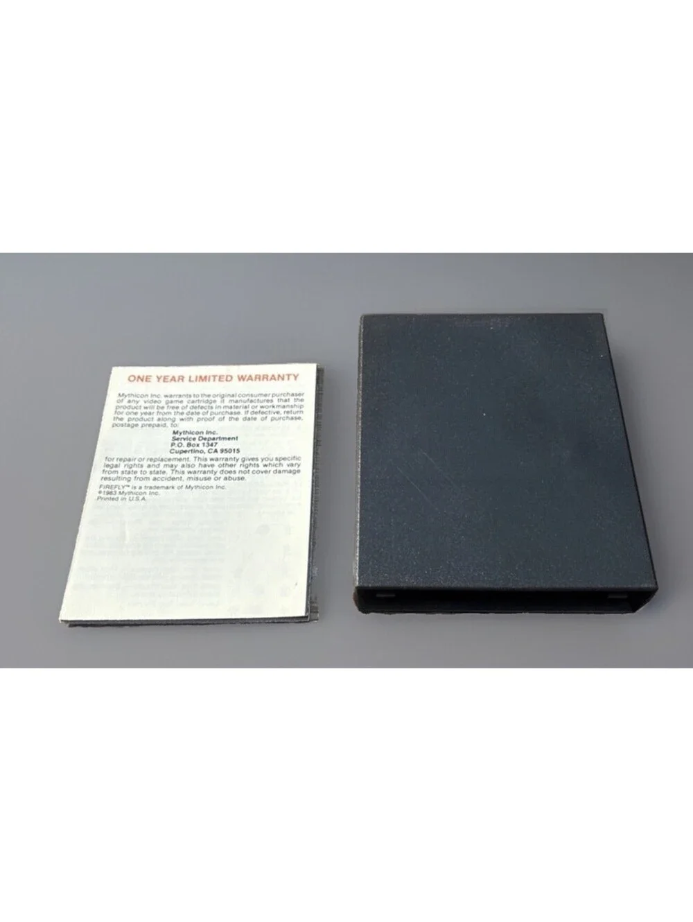 Fire Fly ( Atari 2600, 1983) Cart And Manual  Tested And Working